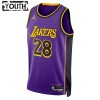 Dres Los Angeles Lakers Rui Hachimura 28 Jordan 2022-23 Statement Edition Ljubičasta Swingman - Dječji